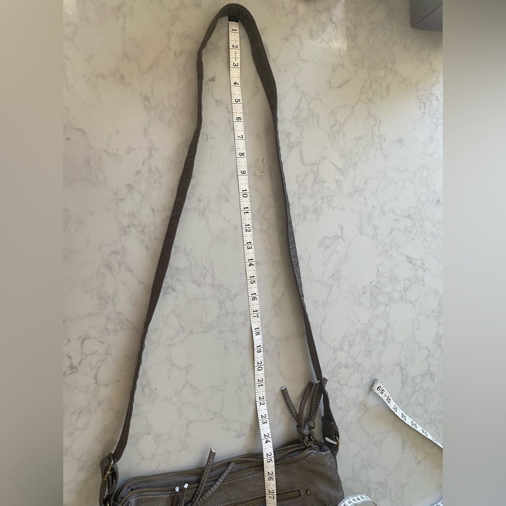 Stone Mountain Embossed Floral Handbag/Shoulder Bag - Picture 9 of 9
